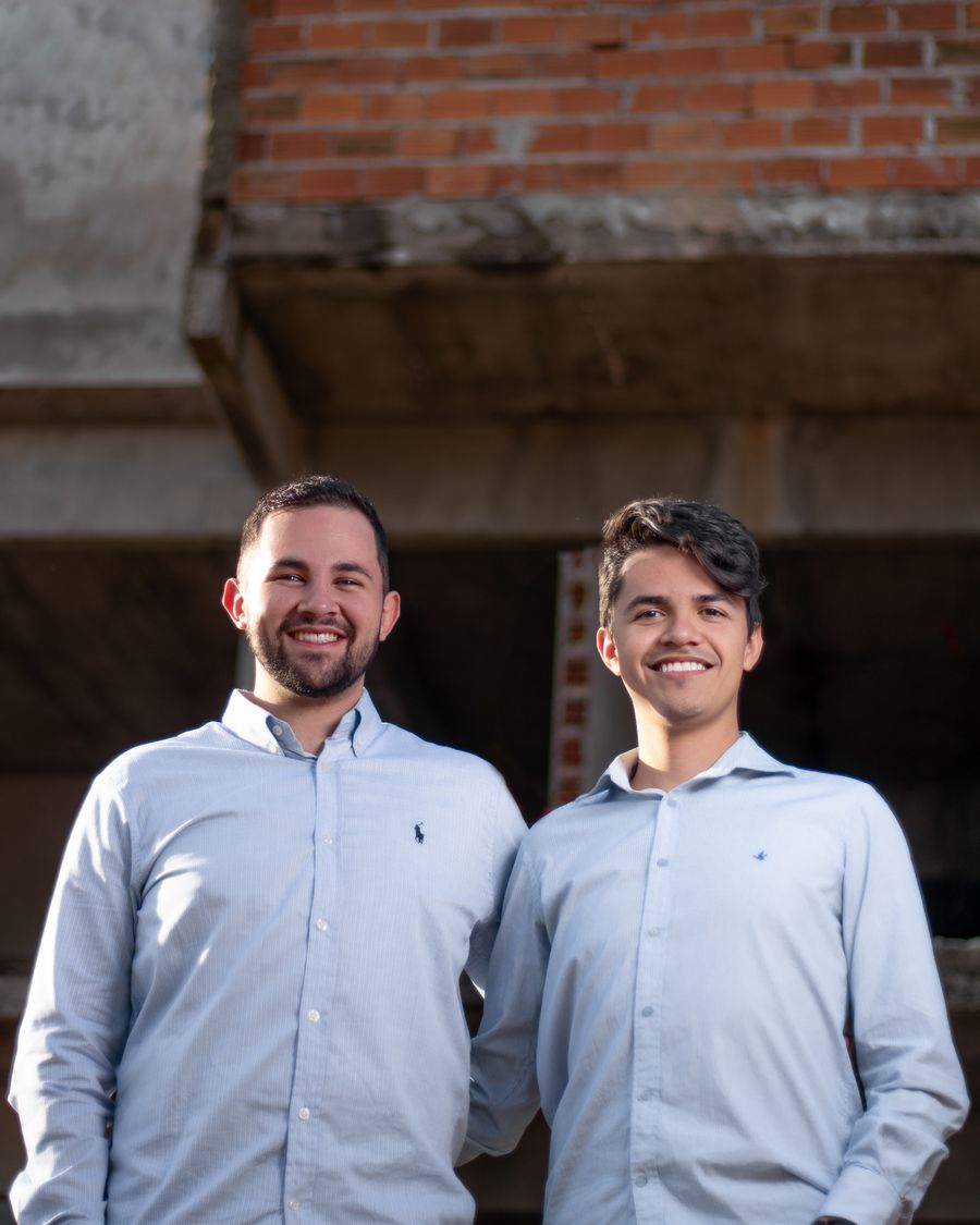 Kevin Pedralli Bertolla e João Felipe Martins Werle, sócios da JK Engenharia